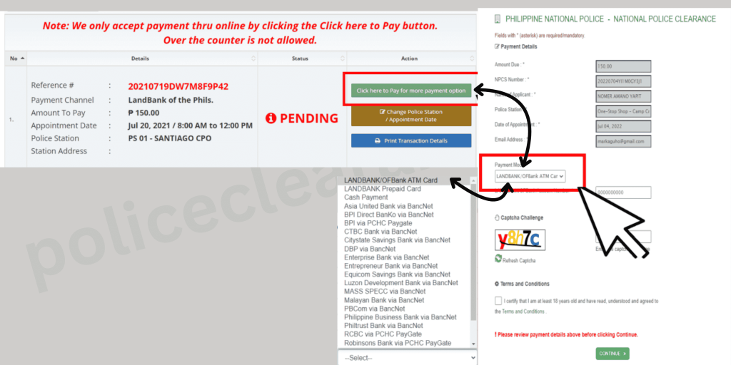 Settle the Online Payment