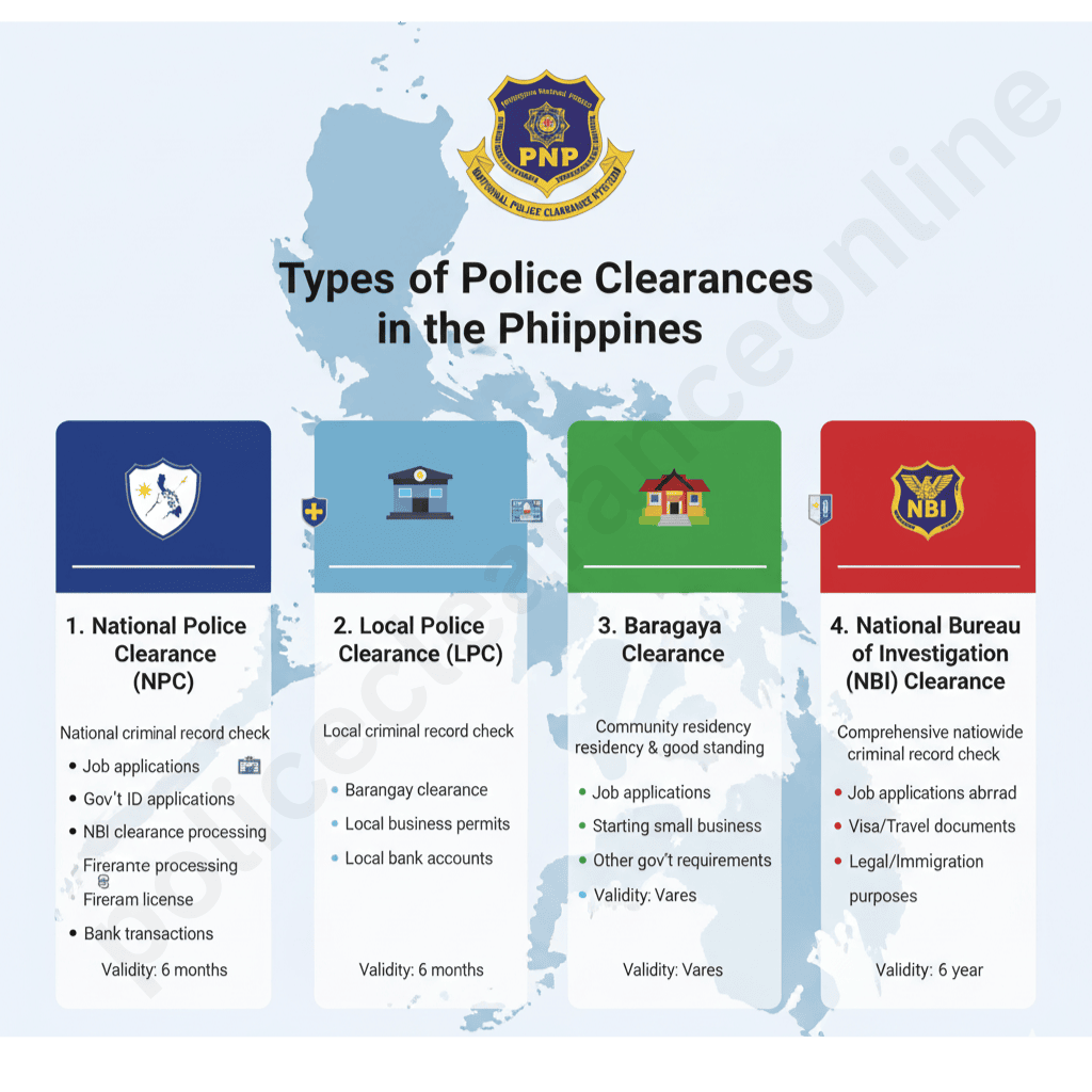 Types of Police Clearance in the Philippines