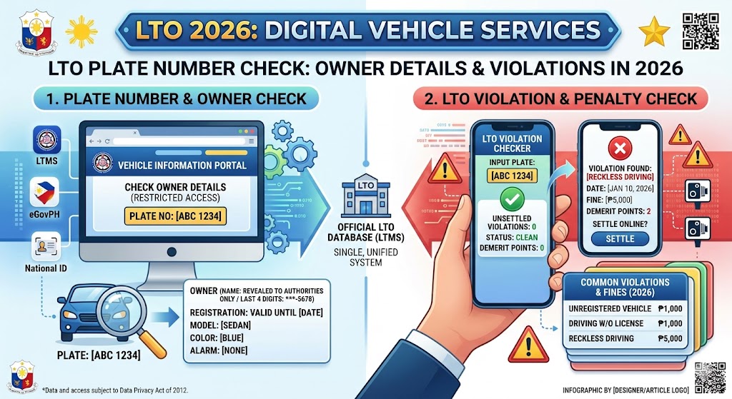 LTO Plate Number Check Owner Details: lto violation check in 2026 (Philippines)